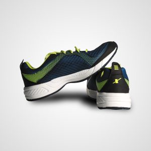zapatillas deportivas extreme color azul marino banda amarilla